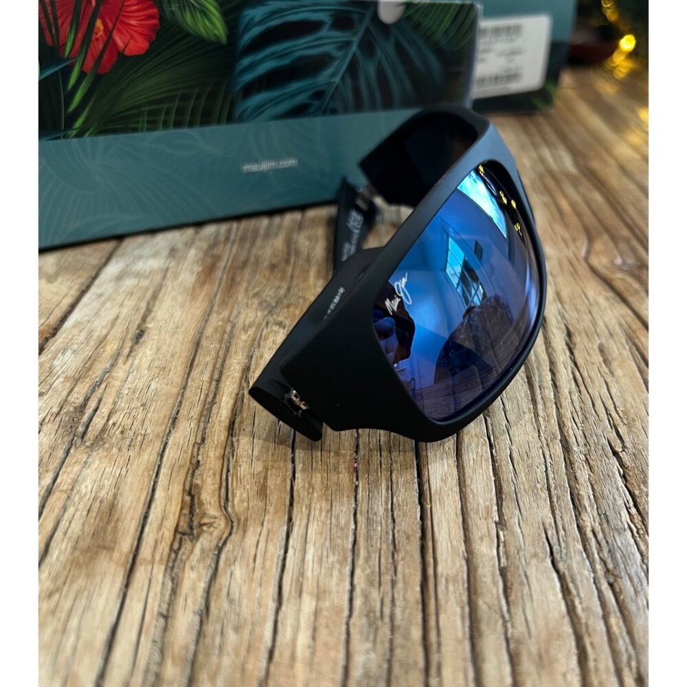 NIB Maui Jim Peahi Polarized Wrap Sunglasses B202… - image 4